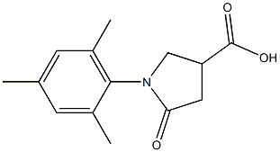 1-mesityl-5-oxopyrrolidine-3-carboxylic acid Struktur