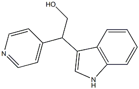 2-(1H-3-indolyl)-2-(4-pyridyl)-1-ethanol Struktur