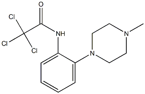 2,2,2-trichloro-N-[2-(4-methylpiperazino)phenyl]acetamide Struktur