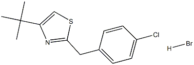 4-(tert-butyl)-2-(4-chlorobenzyl)-1,3-thiazole hydrobromide Struktur