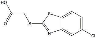 2-[(5-chloro-1,3-benzothiazol-2-yl)sulfanyl]acetic acid Struktur