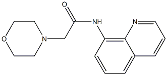 N1-(8-quinolyl)-2-morpholinoacetamide Struktur