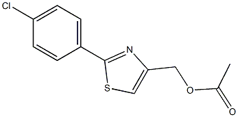 [2-(4-chlorophenyl)-1,3-thiazol-4-yl]methyl acetate Struktur