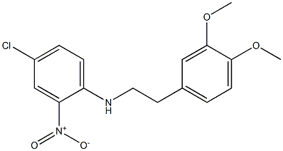 N1-(3,4-dimethoxyphenethyl)-4-chloro-2-nitroaniline Struktur