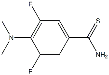 4-(dimethylamino)-3,5-difluorobenzene-1-carbothioamide Struktur