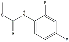 methyl (2,4-difluoroanilino)methanedithioate Struktur