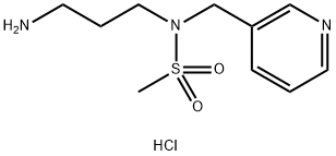 N-(3-aminopropyl)-N-(pyridin-3-ylmethyl)methanesulfonamide dihydrochloride Struktur