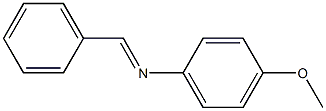 N1-benzylidene-4-methoxyaniline Struktur