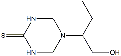 5-[1-(hydroxymethyl)propyl]-1,3,5-triazinane-2-thione Struktur