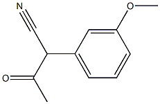 2-(3-methoxyphenyl)-3-oxobutanenitrile Struktur