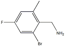 (2-bromo-4-fluoro-6-methylphenyl)methanamine Struktur