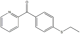 (4-(ethylthio)phenyl)(pyridin-2-yl)methanone Struktur