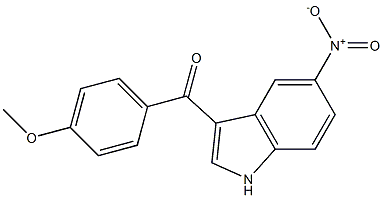 (4-methoxyphenyl)(5-nitro-1H-indol-3-yl)methanone Struktur