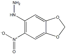 (6-nitrobenzo[d][1,3]dioxol-5-yl)hydrazine Struktur