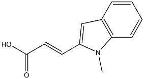 (E)-3-(1-methyl-1H-indol-2-yl)acrylic acid Struktur