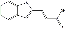 (E)-3-(benzo[b]thiophen-2-yl)acrylic acid Struktur