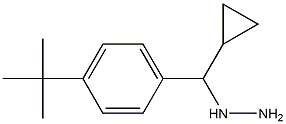 1-((4-tert-butylphenyl)(cyclopropyl)methyl)hydrazine Struktur