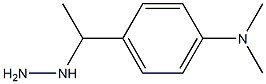 1-(1-(4-dimethylaminophenyl)ethyl)hydrazine Struktur