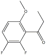 1-(2,3-difluoro-6-methoxyphenyl)propan-1-one Struktur