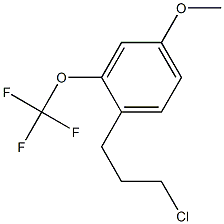 1-(3-chloropropyl)-4-methoxy-2-(trifluoromethoxy)benzene Struktur