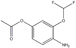 1-(4-Amino-3-difluoromethoxy-phenyl)-acetic acid Struktur