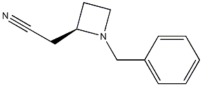 2-((R)-1-benzylazetidin-2-yl)acetonitrile Struktur