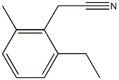 2-(2-ethyl-6-methylphenyl)acetonitrile Struktur