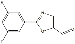 2-(3,5-difluorophenyl)oxazole-5-carbaldehyde Struktur