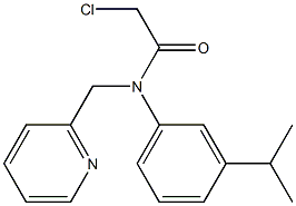 2-chloro-N-(3-isopropylphenyl)-N-((pyridin-2-yl)methyl)acetamide Struktur