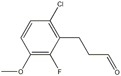 3-(6-chloro-2-fluoro-3-methoxyphenyl)propanal Struktur