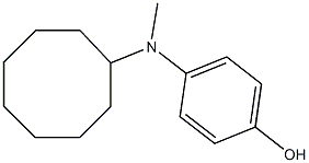 4-(cyclooctylmethylamino)phenol Struktur