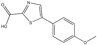 5-(4-methoxyphenyl)thiazole-2-carboxylic acid Struktur