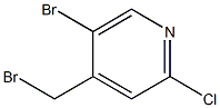 5-bromo-4-(bromomethyl)-2-chloropyridine Struktur