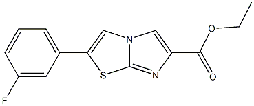 ethyl 2-(3-fluorophenyl)imidazo[2,1-b]thiazole-6-carboxylate Struktur