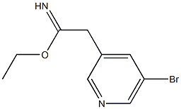 ethyl 2-(5-bromopyridin-3-yl)acetimidate Struktur