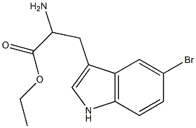 ethyl 2-amino-3-(5-bromo-1H-indol-3-yl)propanoate Struktur