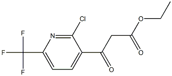 ethyl 3-(2-chloro-6-(trifluoromethyl)pyridin-3-yl)-3-oxopropanoate Struktur