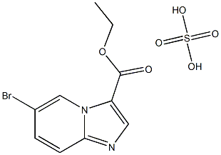 ethyl 6-bromoimidazo[1,2-a]pyridine-3-carboxylate sulfate Struktur