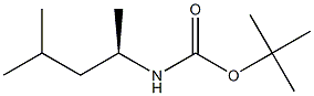 tert-butyl (R)-4-methylpentan-2-ylcarbamate Struktur