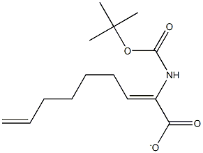 2-(Tert-Butoxycarbonylamino)Nona-2,8-Dienoate Struktur