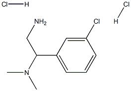 2-(N,N-Dimethylamino)-2-(3-Chlorophenyl)Ethylamine Dihydrochloride Struktur