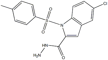 5-chloro-1-tosyl-1H-indole-2-carbohydrazide Struktur