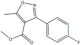 methyl 3-(4-fluorophenyl)-5-methylisoxazole-4-carboxylate Struktur