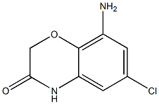 8-Amino-6-chloro-4H-benzo[1,4]oxazin-3-one Struktur