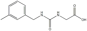 ({[(3-methylbenzyl)amino]carbonyl}amino)acetic acid Struktur