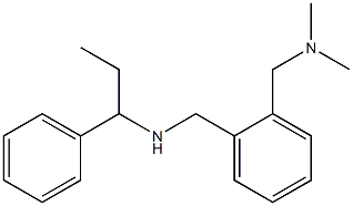 ({2-[(dimethylamino)methyl]phenyl}methyl)(1-phenylpropyl)amine Struktur