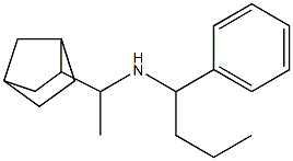 (1-{bicyclo[2.2.1]heptan-2-yl}ethyl)(1-phenylbutyl)amine Struktur