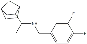 (1-{bicyclo[2.2.1]heptan-2-yl}ethyl)[(3,4-difluorophenyl)methyl]amine Struktur