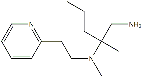 (1-amino-2-methylpentan-2-yl)(methyl)[2-(pyridin-2-yl)ethyl]amine Struktur