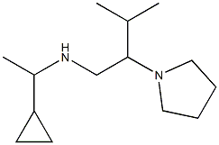 (1-cyclopropylethyl)[3-methyl-2-(pyrrolidin-1-yl)butyl]amine Struktur